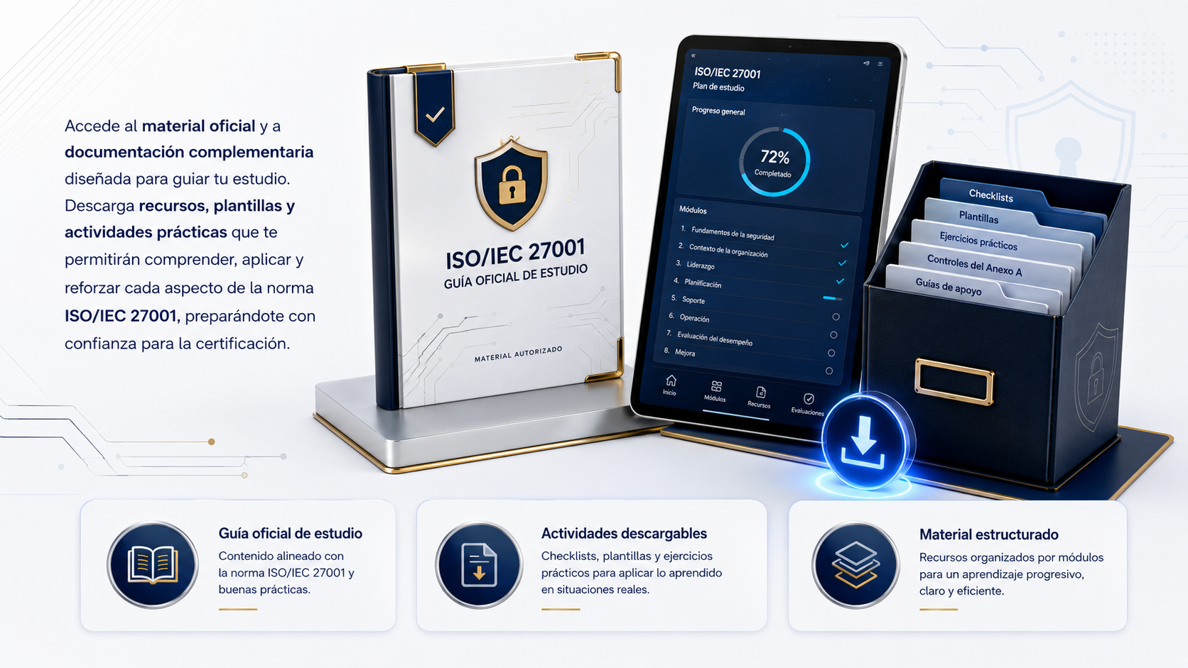 Material oficial y documentación complementaria de preparación ISO 27001
